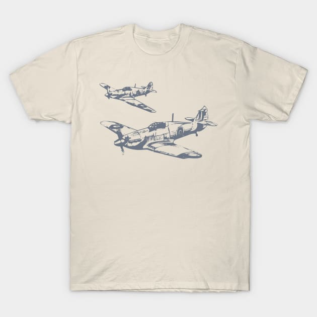 WW2 Warcraft Plane T-Shirt by KZK101